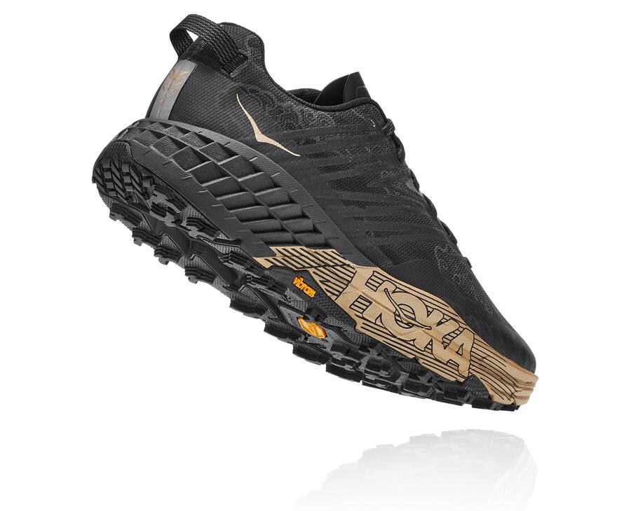 Hoka One One Spor Ayakkabı Kadın Siyah/Altın - Speedgoat 4 Cny - PY7125834